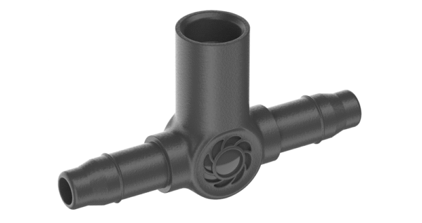 T-liitmik pihustile 4,6 mm, Art. nr 1348 5 tk ja 1350  1 tk